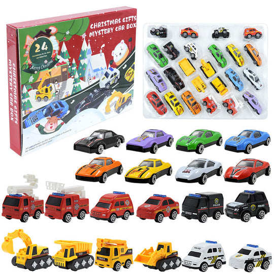 🎁Christmas Gift 40%OFF！！！🚗Kids Advent Calendar for Boys: Alloy Construction Engineering Vehicle Toy Sets