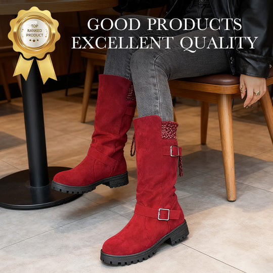 👢✨Pull On & Go | Women's Slouchy Faux Suede Mid-Calf Boots Free shipping