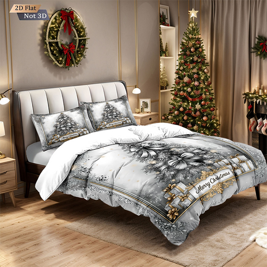 🎊Christmas sale - 50% Off🎊Festive Christmas 3-Piece Duvet Cover Set