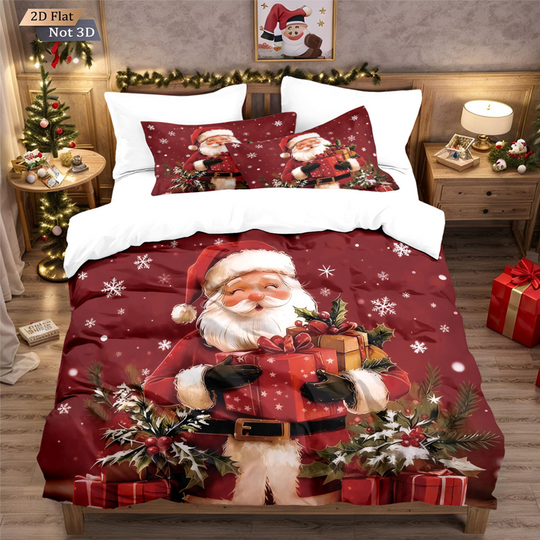 🎊Christmas sale - 50% Off🎊Festive Christmas 3-Piece Duvet Cover Set