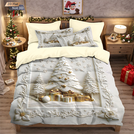 🎊Christmas sale - 50% Off🎊Festive Christmas 3-Piece Duvet Cover Set