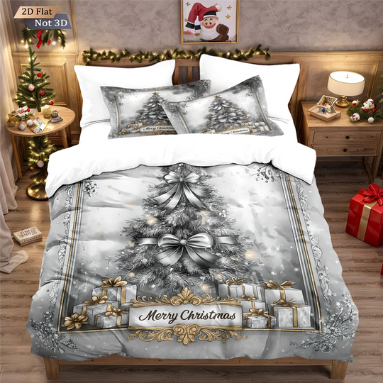 🎊Christmas sale - 50% Off🎊Festive Christmas 3-Piece Duvet Cover Set