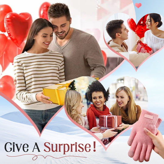 Warm Thermal Knit Touchscreen Gloves