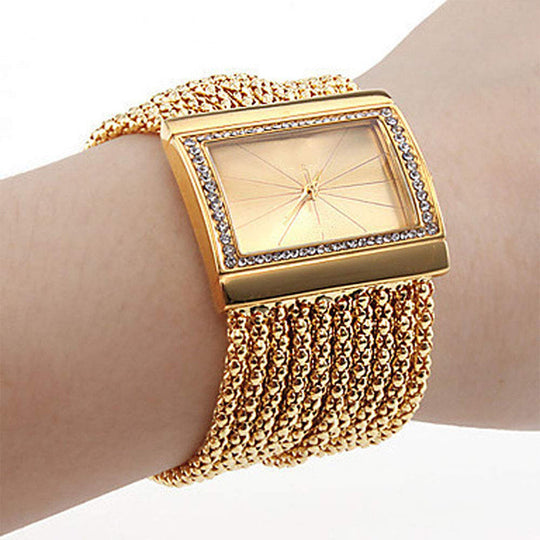 🖤Black Friday Sale:50% OFF🖤Ladies Rhinestone Quartz Square Watch