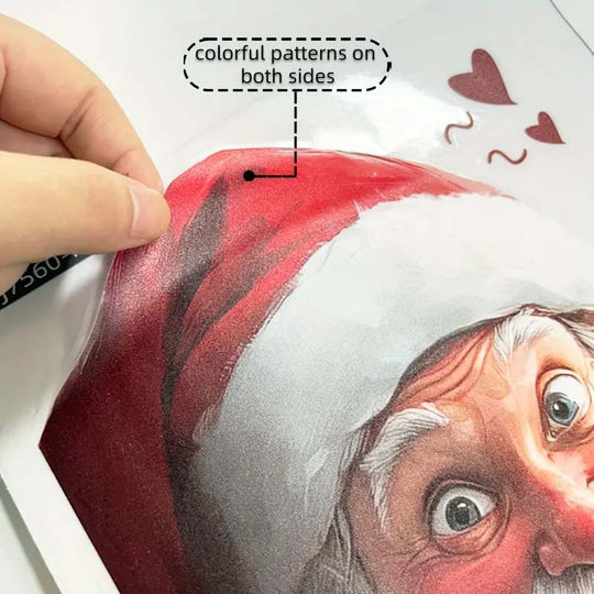 🎊Christmas sale - 50% Off🎊Christmas Santa & Snowflake Window Sticker