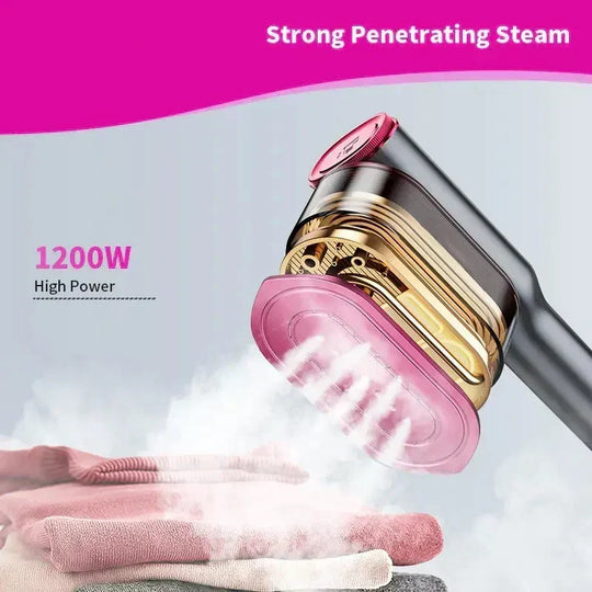 2026 HOT SALE🏆Steam Iron & Steamer 2-in-1 – Kills 99.99% mites & bacteria. 5s preheat, 150ml tank. Ceramic plate, even heat. Safe for silk to cotton. Your fabric care essential.