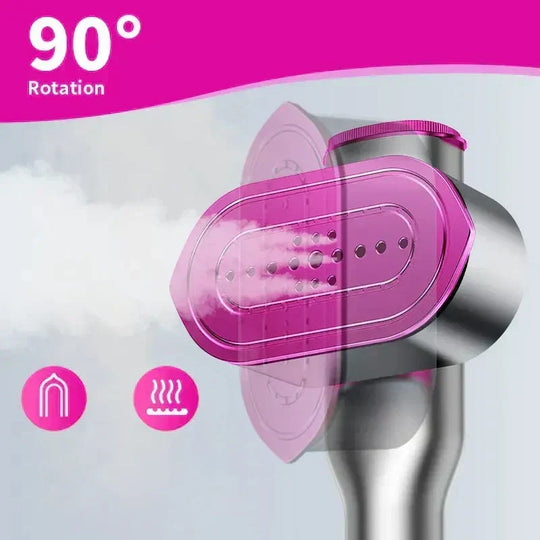 2026 HOT SALE🏆Steam Iron & Steamer 2-in-1 – Kills 99.99% mites & bacteria. 5s preheat, 150ml tank. Ceramic plate, even heat. Safe for silk to cotton. Your fabric care essential.