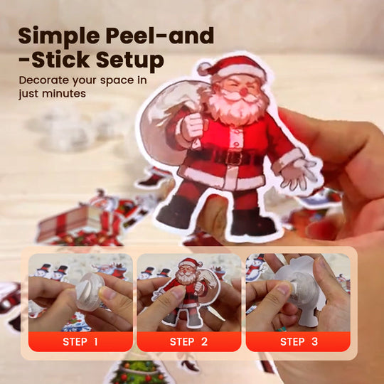 Luminous Christmas Wall Stickers Set