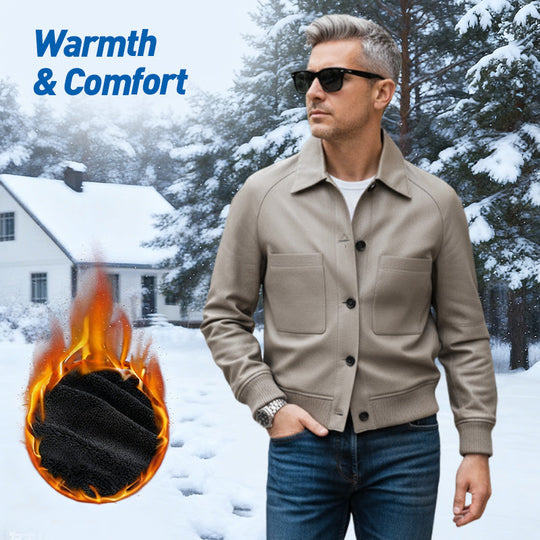 ⏰2025 High-End Bespoke💥💥Men's Classic Faux Leather Jacket