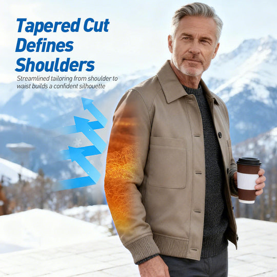 ⏰2025 High-End Bespoke💥💥Men's Classic Faux Leather Jacket