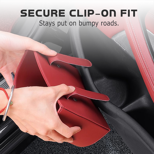 🚗 Leather Car Door Cup Holder – Wide‑mouth opening, easy reach for drinks & phone. Clip‑on secure fit. PU leather, tough & stylish. 🛡️✨
