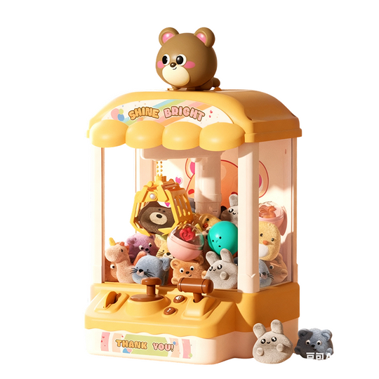 🧸 Children's Favourite Toy💝 Adorable Animal Claw Machine (Includes Plushies and Capsule Toys)🔥 Free Delivery