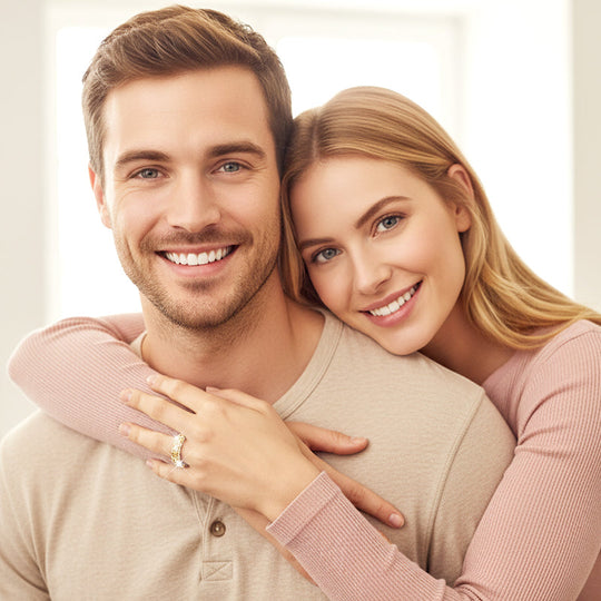 Full Circle Sparkling Zircon Fashion Ring