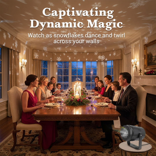 LED Snowflake Projector Lamp