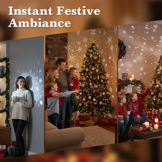 LED Snowflake Projector Lamp