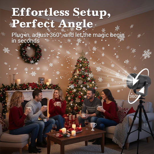LED Snowflake Projector Lamp