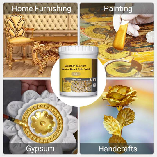 🎊Christmas sale 50% Off🎊Weather resistant water-based gold paint