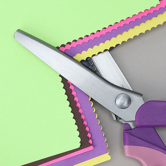 🧵 LIMITED TIME 40% OFF! Premium Stainless Steel Pinking Shears – Ergonomic Soft-Grip, Zigzag Cut ✂️