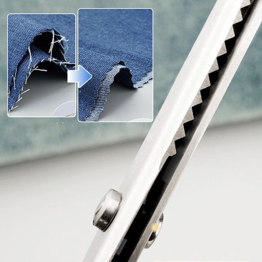 🧵 LIMITED TIME 40% OFF! Premium Stainless Steel Pinking Shears – Ergonomic Soft-Grip, Zigzag Cut ✂️