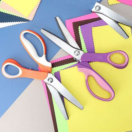 🧵 LIMITED TIME 40% OFF! Premium Stainless Steel Pinking Shears – Ergonomic Soft-Grip, Zigzag Cut ✂️