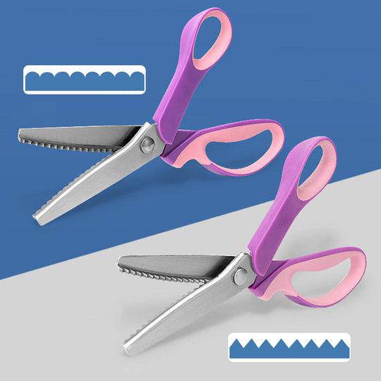 🧵 LIMITED TIME 40% OFF! Premium Stainless Steel Pinking Shears – Ergonomic Soft-Grip, Zigzag Cut ✂️