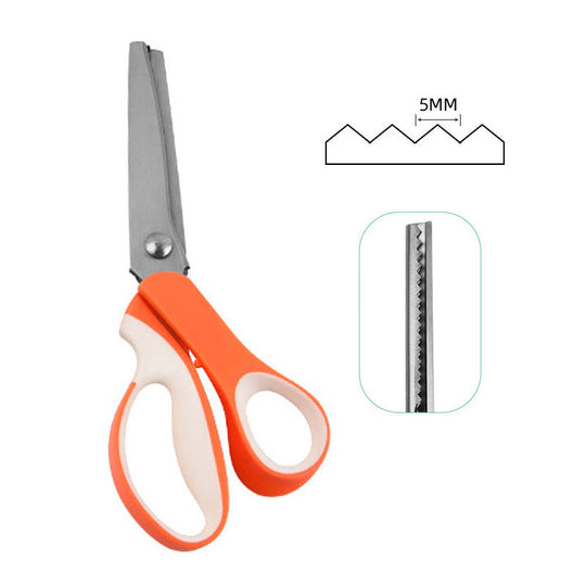 🧵 LIMITED TIME 40% OFF! Premium Stainless Steel Pinking Shears – Ergonomic Soft-Grip, Zigzag Cut ✂️