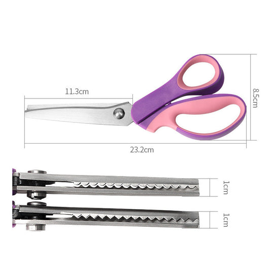 🧵 LIMITED TIME 40% OFF! Premium Stainless Steel Pinking Shears – Ergonomic Soft-Grip, Zigzag Cut ✂️