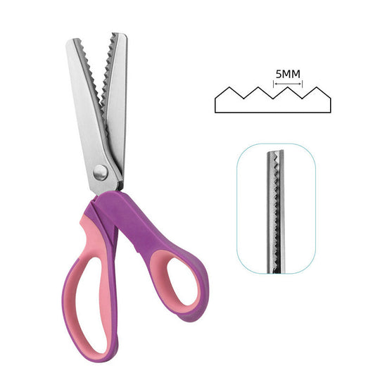 🧵 LIMITED TIME 40% OFF! Premium Stainless Steel Pinking Shears – Ergonomic Soft-Grip, Zigzag Cut ✂️