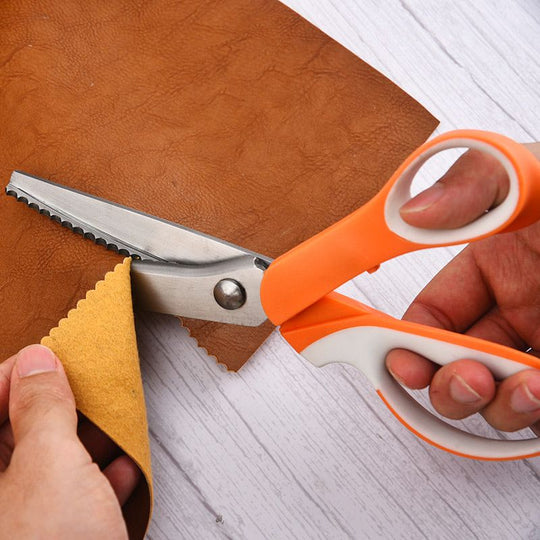 🧵 LIMITED TIME 40% OFF! Premium Stainless Steel Pinking Shears – Ergonomic Soft-Grip, Zigzag Cut ✂️