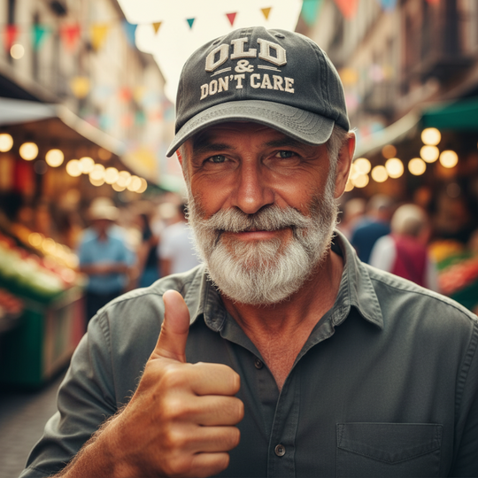 🖤2026 New Year · 40% OFF🖤Vintage Distressed “OLD & DON’T CARE” Cap