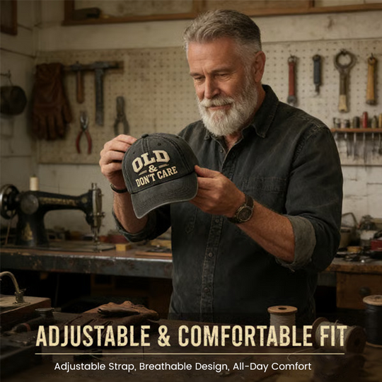 🖤2026 New Year · 40% OFF🖤Vintage Distressed “OLD & DON’T CARE” Cap