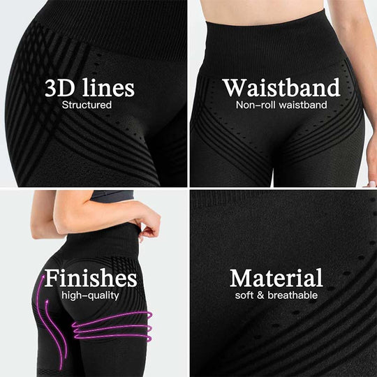 High-Waist Tummy Control & Butt Lifting POWERCELLS™ 3D Metabolic Booster Leggings