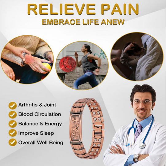 Men's Magnetic Bracelet with Eagle Pattern