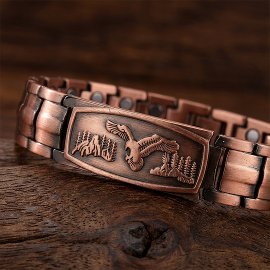 Men's Magnetic Bracelet with Eagle Pattern