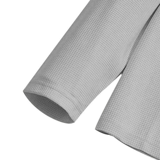 Men’s Waffle Knit Sweatshirt & Straight-Leg Pants Set – Cozy, Breathable & Effortlessly Stylish 👕👖