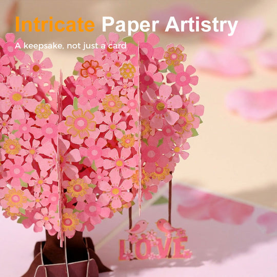 💝3D Valentine's Da Heart Tree Greeting Card✨