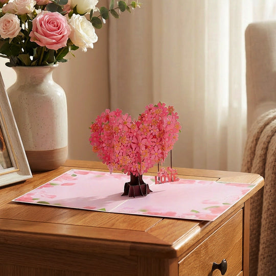 💝3D Valentine's Da Heart Tree Greeting Card✨