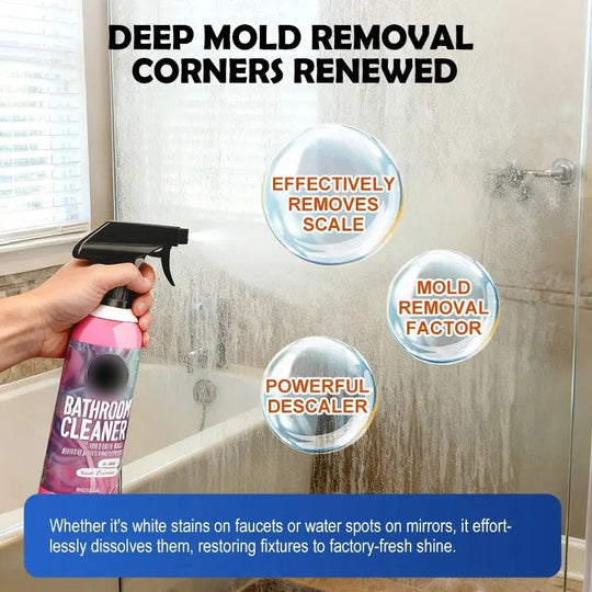 Multi-Surface Bathroom Cleaner – Removes Mold & Limescale, No Scrubbing & Fresh Scent ✨