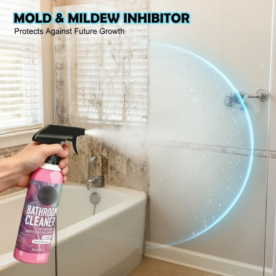 Multi-Surface Bathroom Cleaner – Removes Mold & Limescale, No Scrubbing & Fresh Scent ✨