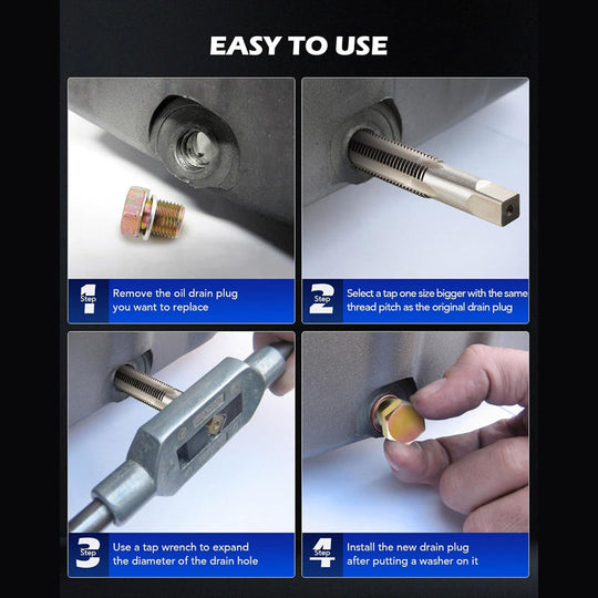Professional Certification🔧114-Piece Oil Pan Thread Repair Kit