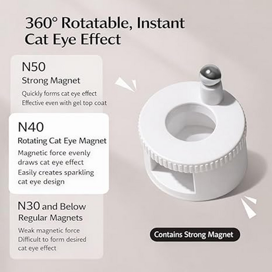 Rotating Cat’s Eye Nail Magnet Tool
