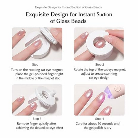 Rotating Cat’s Eye Nail Magnet Tool