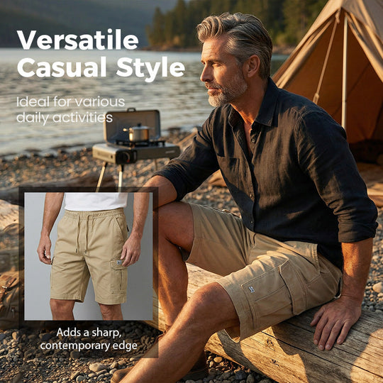 🥳2026 HOT SALE🥳💞50K+ SOLD!💥👴🩳  50% OFF! Lightweight Cargo Shorts – Breathable fabric, knee-length cut. Secure pockets for phone & keys. Comfortable all day long. ✅☀️