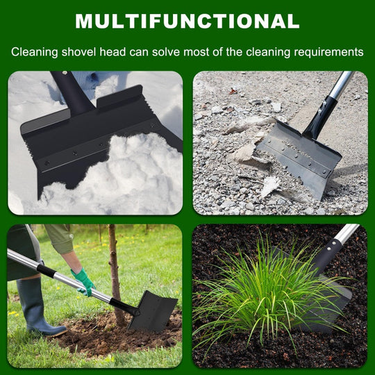 Multifunction Garden Flat Shovel for Weeding & Ice Removal