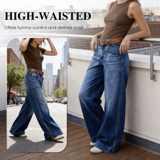 👖New Arrival Hot Sale - 50% OFF🔥🥳50K+ SOLD!💥Women's High-Waist Wide-Leg Jeans