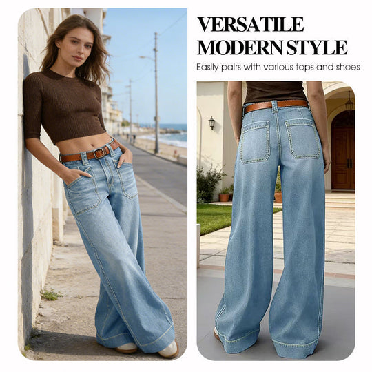 👖New Arrival Hot Sale - 50% OFF🔥🥳50K+ SOLD!💥Women's High-Waist Wide-Leg Jeans