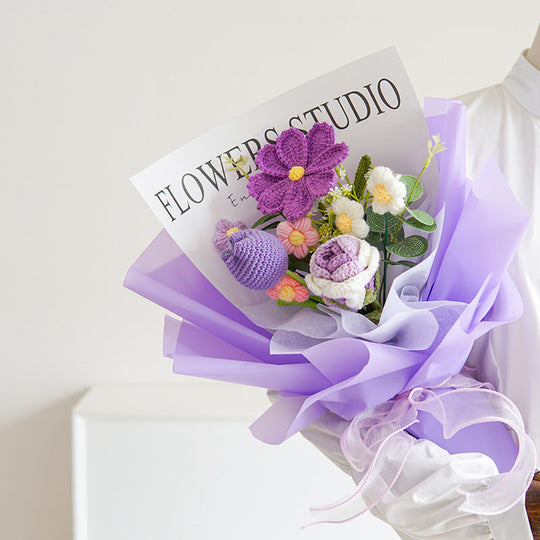 💐Mother's Day Special Sale 40% OFF!💕Handmade Delicate Crochet Flower Bouquet