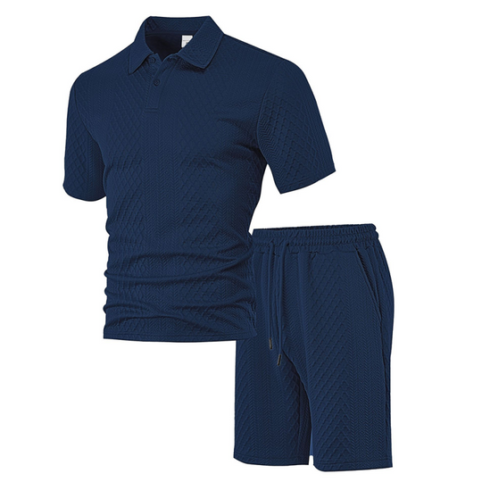 💞50K+ SOLD!💥👴🩳Men's Diamond Print 2-Piece Set – Ready in seconds! Soft, breathable top with easy shorts. No fuss, just style. Perfect for garden BBQs or coffee dates.