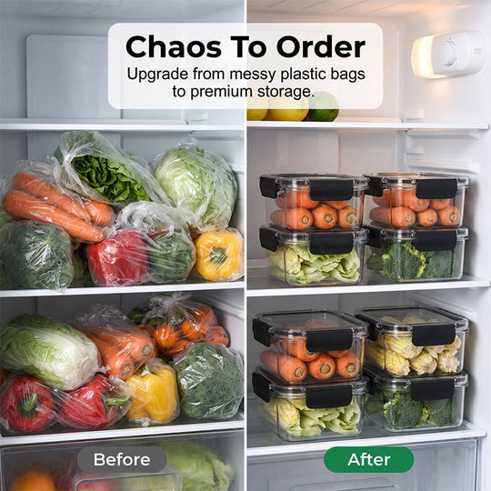 Leak-Proof Food Storage Container for Fridge