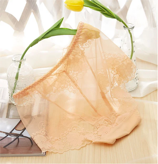 🔥Buy 1 Get 2 free ！🔥Ladies Silk Lace Handmade Panties